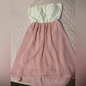 Women’s dress/ Size Small/ Pink & Beige